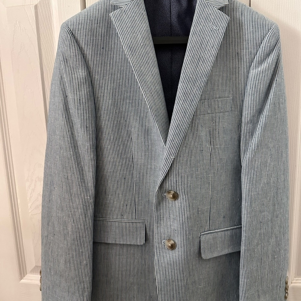 Class club chambray jacket and pant set